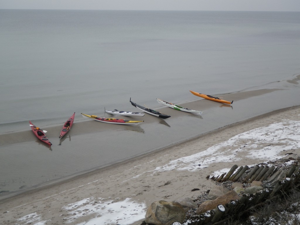 Kajakker på stranden